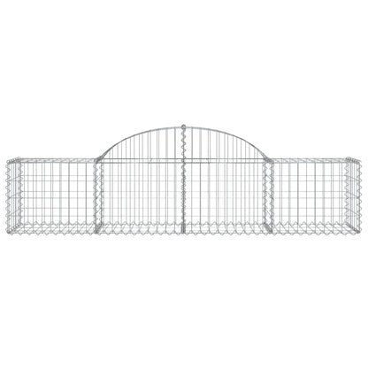 Arched Gabion Baskets 50 pcs 200x50x40/60 cm Galvanised Iron