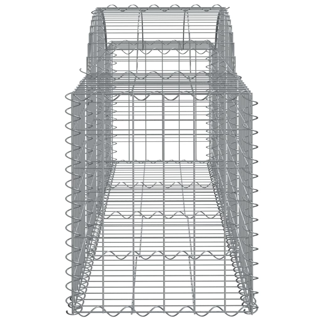 Arched Gabion Baskets 6 pcs 200x50x60/80 cm Galvanised Iron