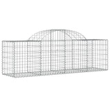 Arched Gabion Baskets 7 pcs 200x50x60/80 cm Galvanised Iron