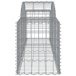 Arched Gabion Baskets 7 pcs 200x50x60/80 cm Galvanised Iron