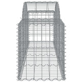 Arched Gabion Baskets 7 pcs 200x50x60/80 cm Galvanised Iron