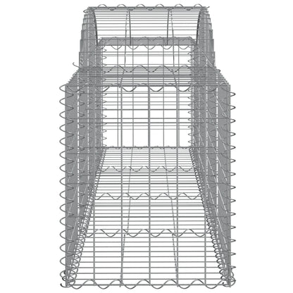 Arched Gabion Baskets 11 pcs 200x50x60/80 cm Galvanised Iron