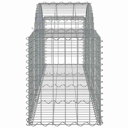 Arched Gabion Baskets 12 pcs 200x50x60/80 cm Galvanised Iron