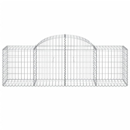 Arched Gabion Baskets 40 pcs 200x50x60/80 cm Galvanised Iron