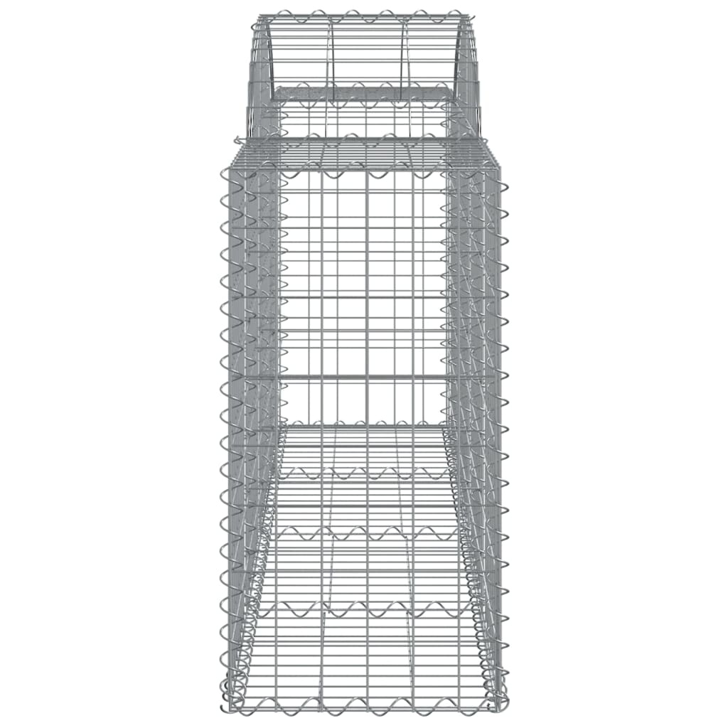 Arched Gabion Baskets 3 pcs 200x50x80/100 cm Galvanised Iron