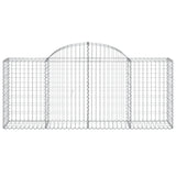 Arched Gabion Baskets 5 pcs 200x50x80/100 cm Galvanised Iron