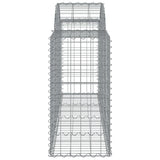 Arched Gabion Baskets 8 pcs 200x50x80/100 cm Galvanised Iron