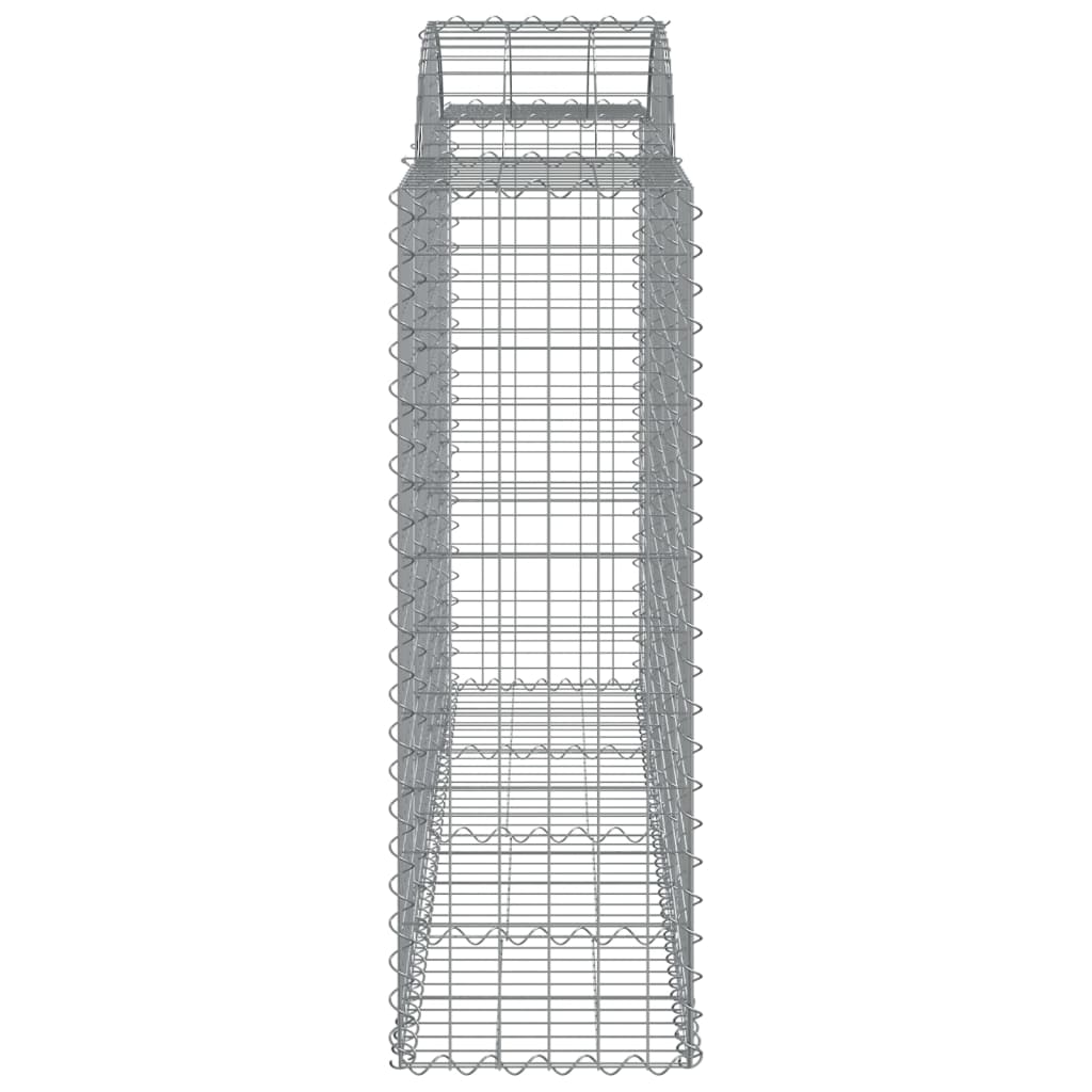 Arched Gabion Baskets 13 pcs 200x50x120/140 cm Galvanised Iron
