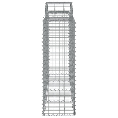Arched Gabion Baskets 30 pcs 200x50x120/140 cm Galvanised Iron