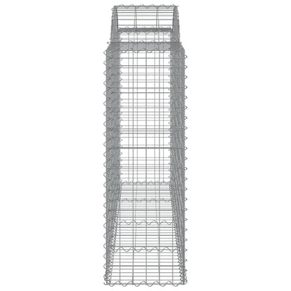 Arched Gabion Baskets 40 pcs 200x50x120/140 cm Galvanised Iron