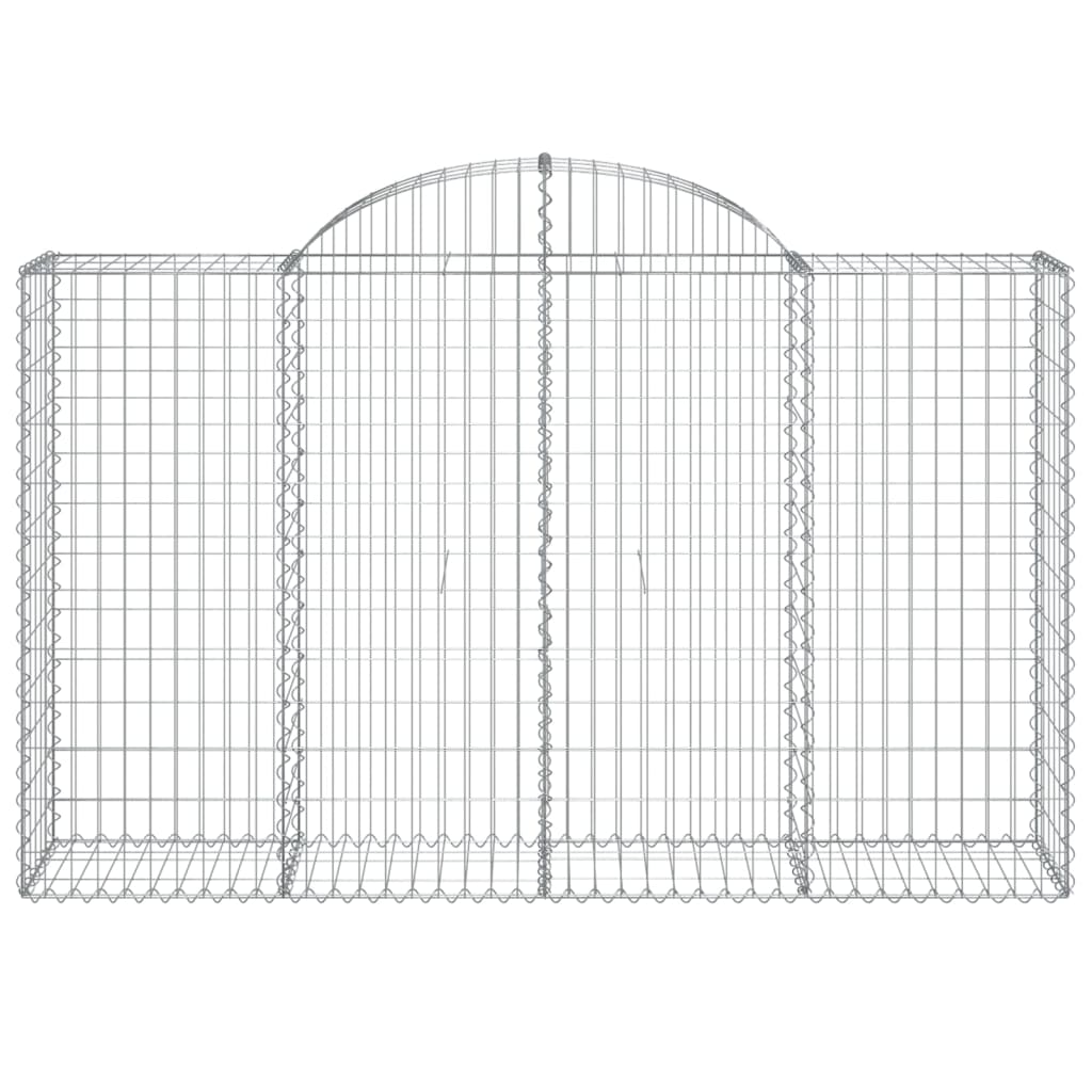Arched Gabion Baskets 50 pcs 200x50x120/140 cm Galvanised Iron
