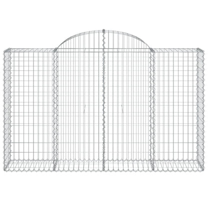 Arched Gabion Baskets 50 pcs 200x50x120/140 cm Galvanised Iron