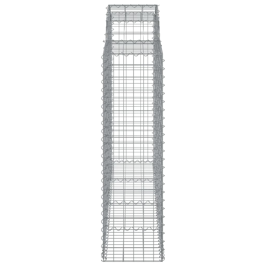 Arched Gabion Baskets 50 pcs 200x50x140/160 cm Galvanised Iron