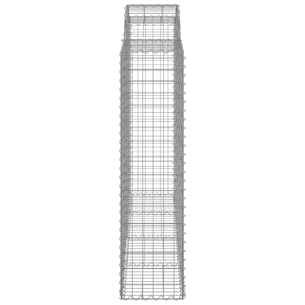 Arched Gabion Baskets 6 pcs 200x50x160/180 cm Galvanised Iron