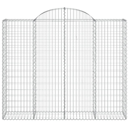 Arched Gabion Baskets 13 pcs 200x50x160/180 cm Galvanised Iron