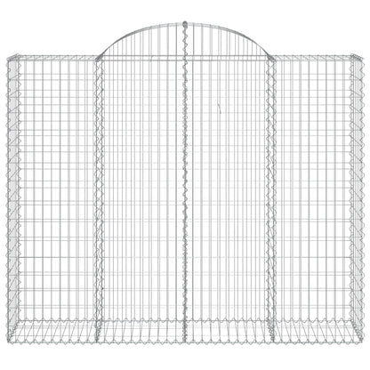 Arched Gabion Baskets 18 pcs 200x50x160/180 cm Galvanised Iron