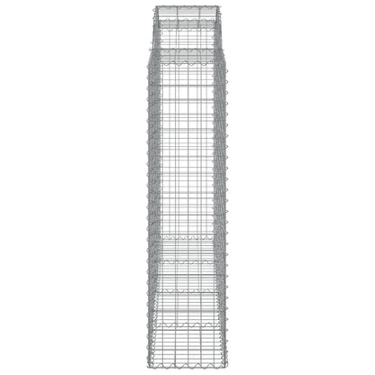 Arched Gabion Baskets 18 pcs 200x50x160/180 cm Galvanised Iron