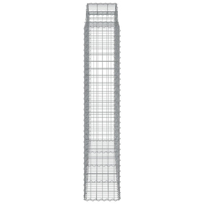Arched Gabion Baskets 4 pcs 200x50x200/220 cm Galvanised Iron