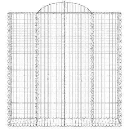 Arched Gabion Baskets 7 pcs 200x50x200/220 cm Galvanised Iron