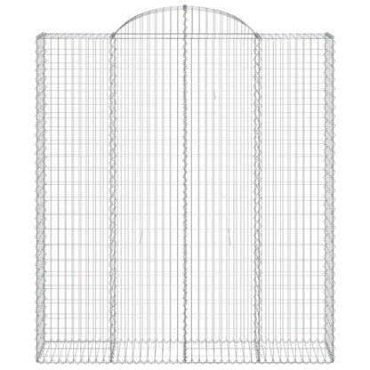 Arched Gabion Baskets 6 pcs 200x50x220/240 cm Galvanised Iron