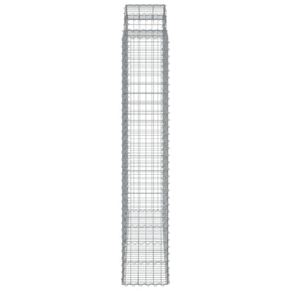 Arched Gabion Baskets 6 pcs 200x50x220/240 cm Galvanised Iron
