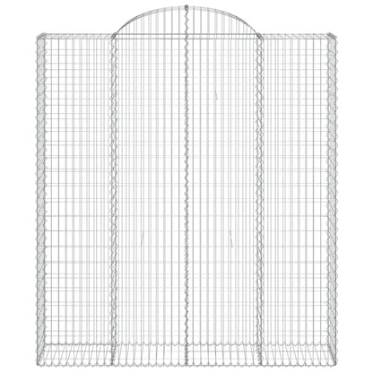 Arched Gabion Baskets 13 pcs 200x50x220/240 cm Galvanised Iron