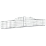 Arched Gabion Baskets 7 pcs 300x30x40/60 cm Galvanised Iron