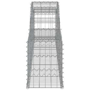 Arched Gabion Baskets 7 pcs 300x30x40/60 cm Galvanised Iron