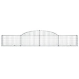 Arched Gabion Baskets 8 pcs 300x30x40/60 cm Galvanised Iron