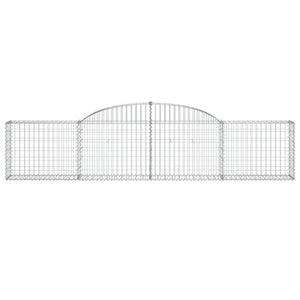 Arched Gabion Baskets 7 pcs 300x30x60/80 cm Galvanised Iron