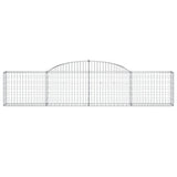 Arched Gabion Baskets 7 pcs 300x30x60/80 cm Galvanised Iron