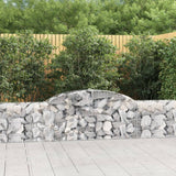 Arched Gabion Baskets 7 pcs 300x30x60/80 cm Galvanised Iron