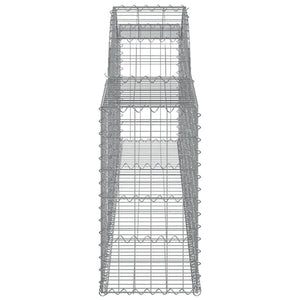 Arched Gabion Baskets 8 pcs 300x30x60/80 cm Galvanised Iron