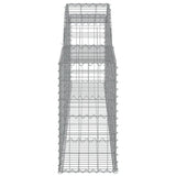 Arched Gabion Baskets 8 pcs 300x30x60/80 cm Galvanised Iron