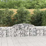 Arched Gabion Baskets 8 pcs 300x30x60/80 cm Galvanised Iron