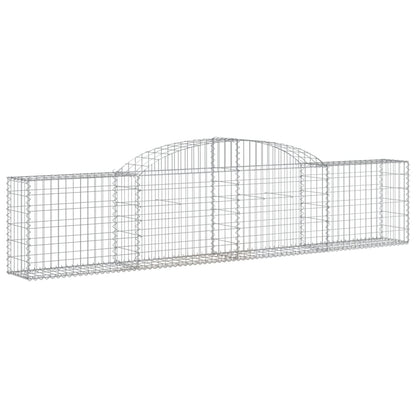 Arched Gabion Baskets 11 pcs 300x30x60/80 cm Galvanised Iron