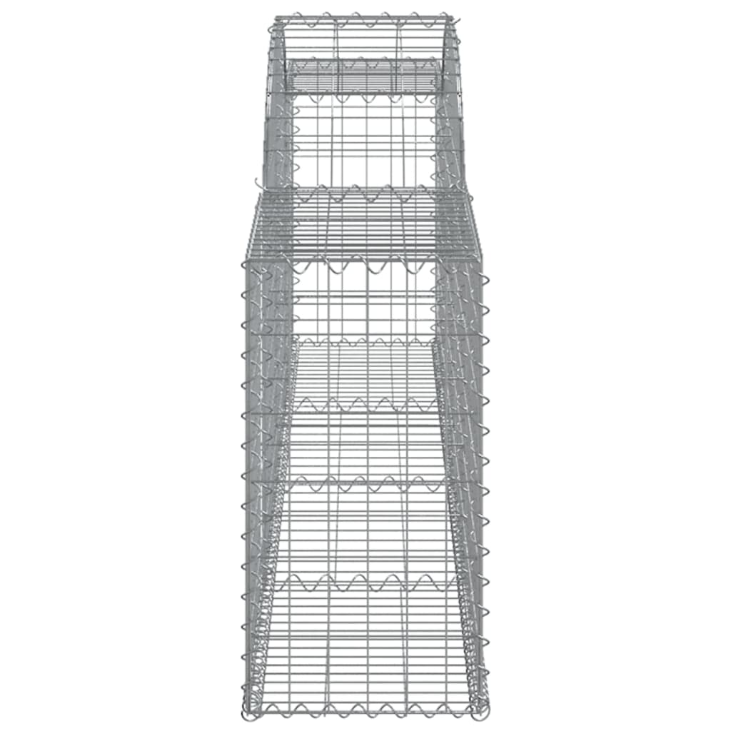 Arched Gabion Baskets 11 pcs 300x30x60/80 cm Galvanised Iron