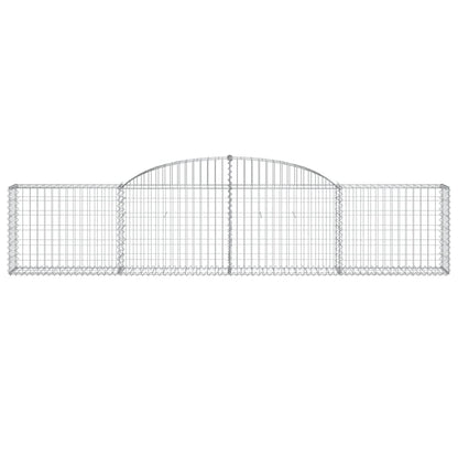 Arched Gabion Baskets 17 pcs 300x30x60/80 cm Galvanised Iron