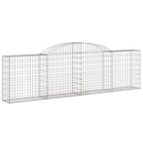 Arched Gabion Baskets 6 pcs 300x30x80/100 cm Galvanised Iron