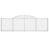 Arched Gabion Baskets 6 pcs 300x30x80/100 cm Galvanised Iron