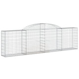 Arched Gabion Baskets 9 pcs 300x30x80/100 cm Galvanised Iron