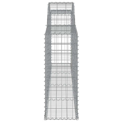Arched Gabion Baskets 12 pcs 300x30x80/100 cm Galvanised Iron