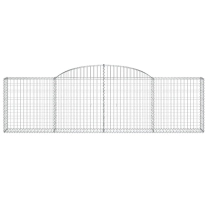 Arched Gabion Baskets 30 pcs 300x30x80/100 cm Galvanised Iron