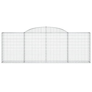 Arched Gabion Baskets 8 pcs 300x30x100/120 cm Galvanised Iron