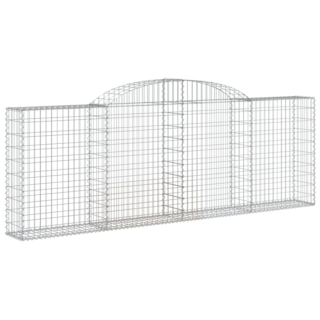 Arched Gabion Baskets 12 pcs 300x30x100/120 cm Galvanised Iron