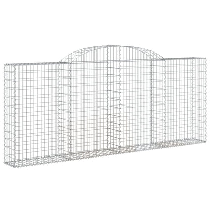 Arched Gabion Baskets 6 pcs 300x30x120/140 cm Galvanised Iron