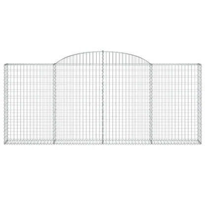 Arched Gabion Baskets 10 pcs 300x30x120/140 cm Galvanised Iron
