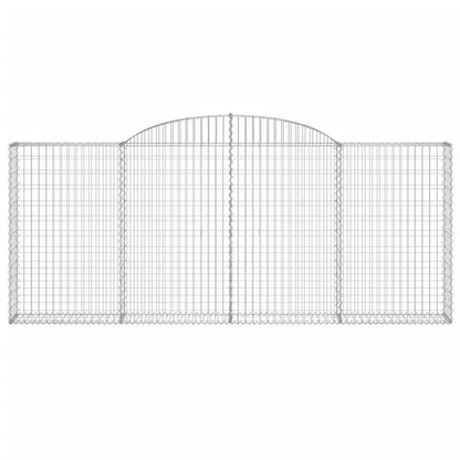 Arched Gabion Baskets 12 pcs 300x30x120/140 cm Galvanised Iron