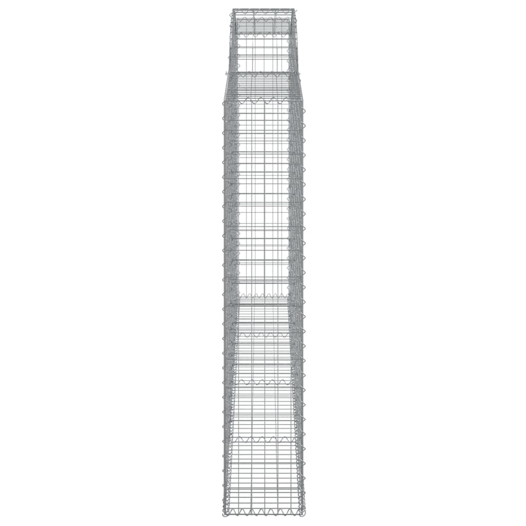 Arched Gabion Baskets 5 pcs 300x30x160/180 cm Galvanised Iron