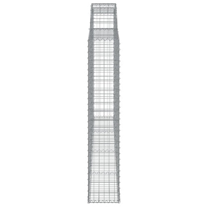 Arched Gabion Baskets 5 pcs 300x30x160/180 cm Galvanised Iron